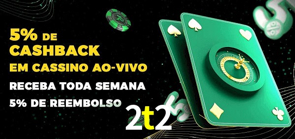 Promoções do cassino ao Vivo 2t2